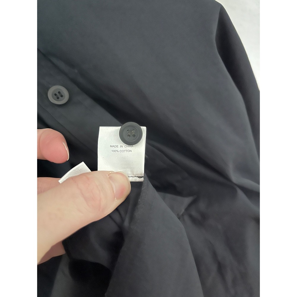 GARY GRAHAM 422 Amanda Cotton Poplin Button Down Shirt Dress - Picture 12 of 13